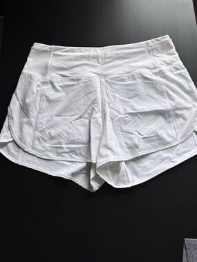 Lululemon Real Quick Short *Perforated 3.5” in White